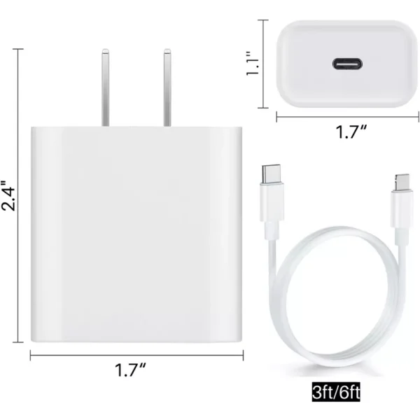 CARGADOR IPHONE CERTIFICADO MFI 25W AMAZON - Imagen 2