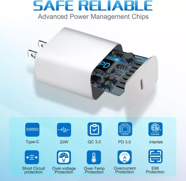 CARGADOR IPHONE CERTIFICADO MFI 25W AMAZON - Imagen 3